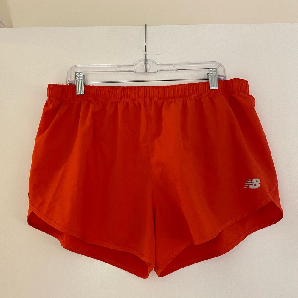 New Balance Women's Bright Orange Athletic Shorts